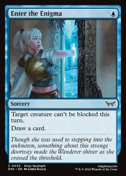 Enter the Enigma, Duskmourn: House of Horror, Near Mint x 1 MTG - Image 1