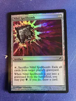 MTG Nihil Spellbomb Scars of Mirrodin FOIL - Image 1