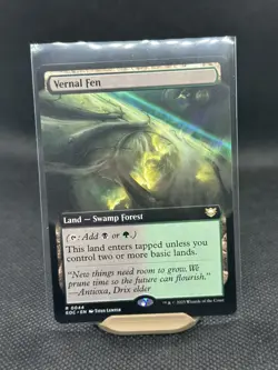Magic MTG Vernal Fen #0044 Commander Edge of Eternities Extended Art NM Land - Image 1