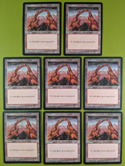 8 Mountain (Joined) Tempest Playset Magic the Gathering MTG 8 - Image 1