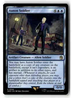 Auton Soldier 0036 Non Foil Rare Doctor Who Commander MTG Near Mint - Image 1