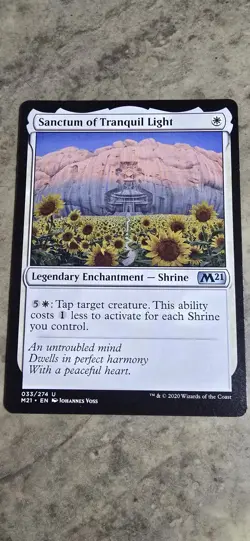 Sanctum of Tranquil Light Core Set 2021 Regular Legendary Enchantment UC MTG NM - Image 1
