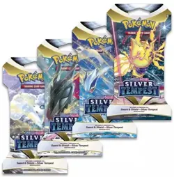 Pokemon TCG: Silver Tempest Sleeved Blister Packs X 4 (Art Set) - Image 1