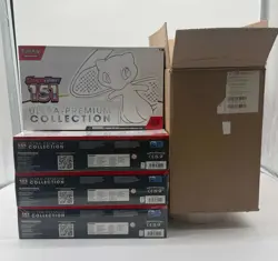 Lot (4) Pokemon Scarlet & Violet MEW EN 151 Ultra Premium Collection Box SEALED - Image 1