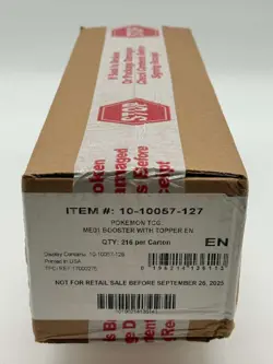 Pokemon TCG Mega Evolution Base Set Enhanced ME01 Booster 6-Box SEALED CASE - Image 1