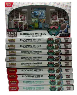 Lot of (10) Pokemon S & V 151 Blooming Waters Premium Collection Boxes SEALED - Image 1