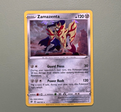 Zamazenta 140/192 Cracked Ice Holo Rare Rebel Clash Pokemon TCG - Image 1