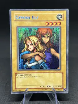 Yugioh Gemini Elf LON-000 Reverse Secret Rare Misprint HP - Image 1