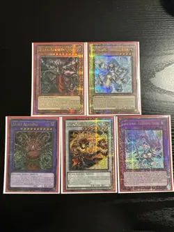 Yu-Gi-Oh Supreme Darkness QCR Quarter Century, Secret Rare Lot Of X5 Mint CARDS - Image 1