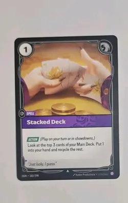 Stacked Deck 183/298 - Riftbound TCG League of Legends Origins Regular - Image 1