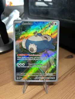 Snorlax SVP 051 Pokemon TCG Scarlet & Violet 151 ETB Black Star Promo Card #51 - Image 1
