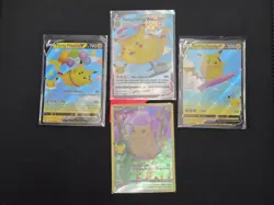 Flying Pikachu VMAX + V, Surfing Pikachu V, Pikachu Celebrations - 4 Card Lot - Image 1