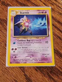 Pokemon Starmie Rare Card Neo Revelation 25/64 25 NM - Image 3