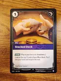 Stacked Deck 183/298 - Riftbound TCG League of Legends - Near-Mint English - Image 1