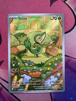Snivy 087/086 Black Bolt Holo Illustration Rare NM English BLK Pokemon Card - Image 1