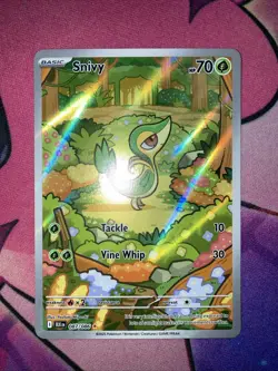 Snivy 087/086 Black Bolt Holo Illustration Rare NM English BLK Pokemon Card - Image 2
