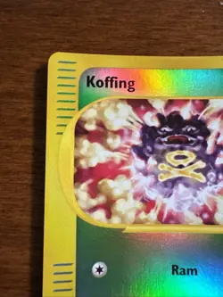 Pokemon Koffing Reverse Holo Card 114/165 Expedition Base Set - Image 2