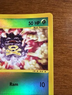 Pokemon Koffing Reverse Holo Card 114/165 Expedition Base Set - Image 3