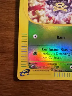 Pokemon Koffing Reverse Holo Card 114/165 Expedition Base Set - Image 5