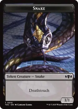 NM T - Snake / Myr Double-Sided Token: Commander: Tarkir: Dragonstorm - Image 1