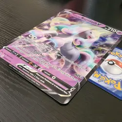 Jumbo Galarian Rapidash V SWSH111 NM 2021 Pokemon Battle Sty Collection Box Card - Image 2