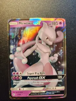 Mewtwo GX 31/68 Hidden Fates NM Ultra Rare Pokemon Card - Image 1