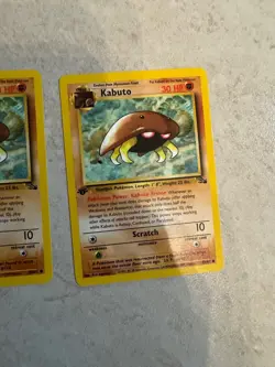 Pokemon TCG Kabuto Fossil 1st Edition Common Card 50/62 NM Condition - Image 4