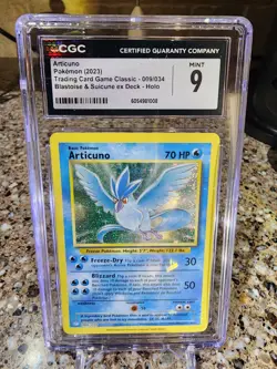 Pokemon TCG Articuno - Holo - 9/34 - 2023 Trading Card Game Classic CGC MINT 9 - Image 1