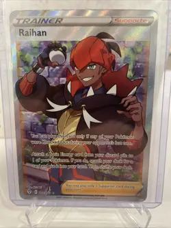 Pokemon Raihan Evolving Skies Trainer Full Art Ultra Rare Holo Card 202/203 NM - Image 1