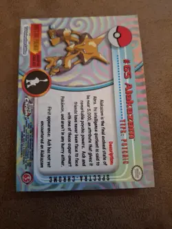 Topps Chrome Alakazam Spectra Trading Card #65 LP - Image 2