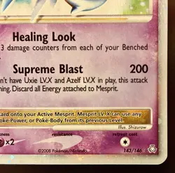 NM- Mesprit LV.X Pokemon Card | Ultra Rare Holo | D&P Legends Awakened 143/146 - Image 5