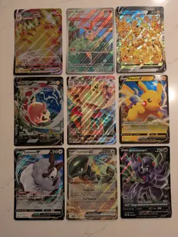 Lot of Jumbo Pokemon Cards - Pikachu, Pikachu Union, Victini - Image 1