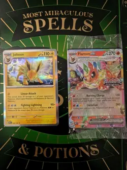 Flareon ex - 014/131 Prismatic Evolutions Stamp holofoil Promo Card NM - Image 2