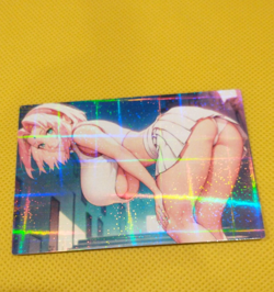 Sakura Haruno TENNIS Anime ACG Waifu custom Beauty Holo Card - Image 1