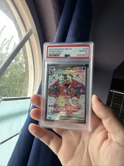 Pokemon TCG Charizard EX Obsidian Flames Holo Ultra Rare Card 215/197 PSA 10 - Image 1