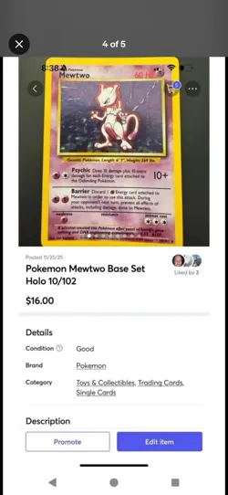 Reserved listing Pokemon Lot - 8 Cards - Image 4