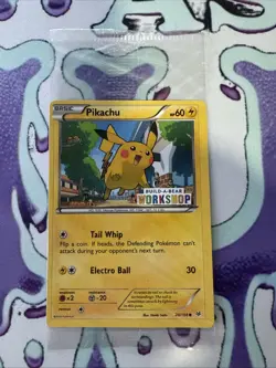 Build a Bear Pokemon Card Pikachu Promo Trading Card TCG SEALED NEW - Image 1