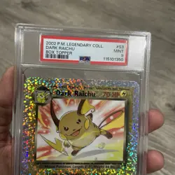 Pokemon Legendary Collection Dark Raichu #S3 Reverse Holo Box Topper PSA 9 Card - Image 4