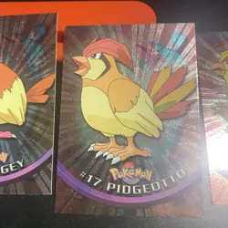 Pokemon Topps TV Animation #16,17,18 Pidgey, Pidgeotto, Pidgeot Holo Foil Card - Image 2