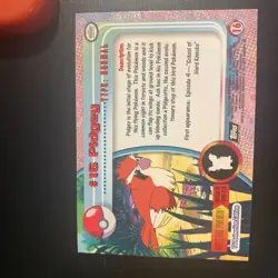 Pokemon Topps TV Animation #16,17,18 Pidgey, Pidgeotto, Pidgeot Holo Foil Card - Image 4