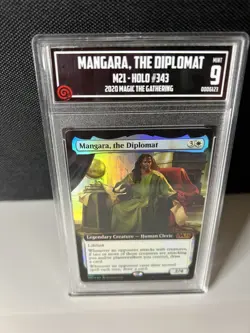 TCCG 9 NOT PSA Foil Mangara, The Diplomat Extended Border M21 Graded Commander - Image 1