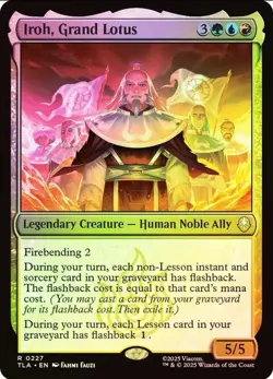 MTG FOIL Iroh, Grand Lotus - Avatar: The Last Airbender #227 - Image 1