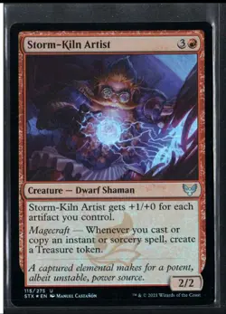 2021 Strixhaven: School of Mages Storm-Kiln Artist FOIL Expansion/Uncommon #115 - Image 1