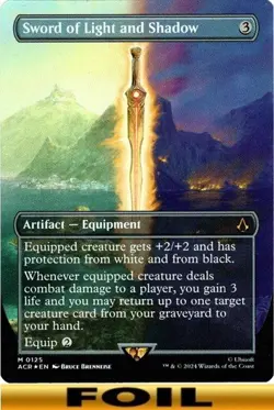 1x - Sword of Light and Shadow - FOIL BORDERLESS #125 - Assassin's Creed -NM MTG - Image 1