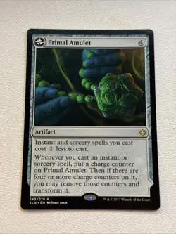 MTG Primal Amulet Primal Wellspring Ixalan Foil Rare NM 243/279 - Image 1