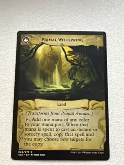MTG Primal Amulet Primal Wellspring Ixalan Foil Rare NM 243/279 - Image 2