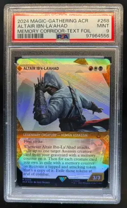 2024 Magic The Gathering Altair Ibn-La'Ahad Memory Corridor Text Foil #268 PSA 9 - Image 1