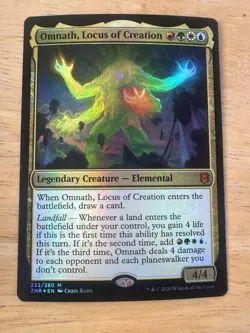 1x NM Foil Omnath, Locus of Creation - Zendikar Rising [MTG] pack fresh - Image 1