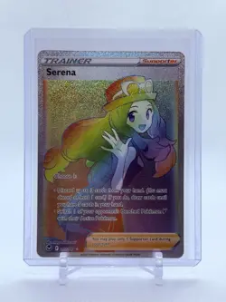 Pokemon TCG Serena Secret Rare Full Art Silver Tempest Holo Card 207/195 Rainbow - Image 3