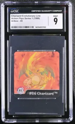 1999 Pokemon CHARIZARD Evo Line Action Flipz Series 1 Artbox #2 Lenticular - Image 3